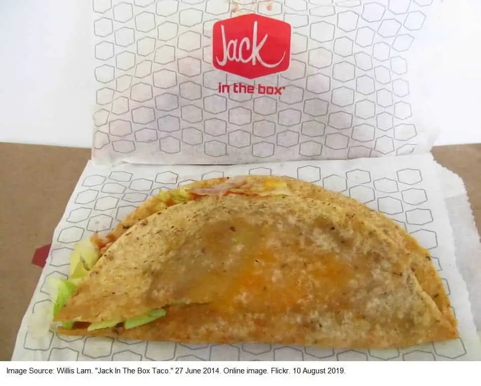 Are jack in the box tacos vegan