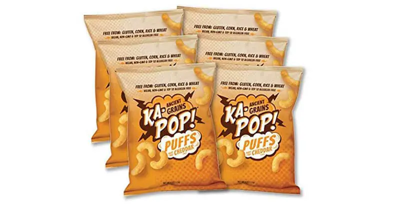Ka-Pop - Ancient Grain Puffs - Dairy Free Cheddar Vegan Cheetos Alternative